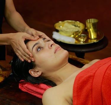 Massaging your head with oil has many benefits and for many Ayurveda treatment it is done as a pre-requisite.