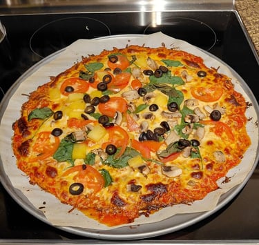 Healthy vegetarian Pizza