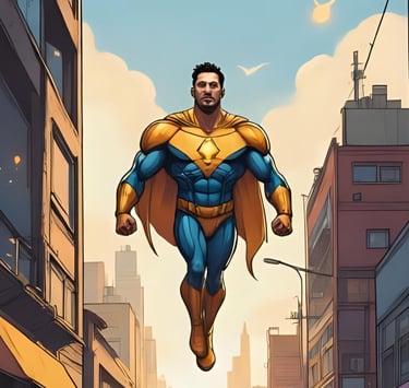 un pro devenu super héros et qui s'envole vers le succès