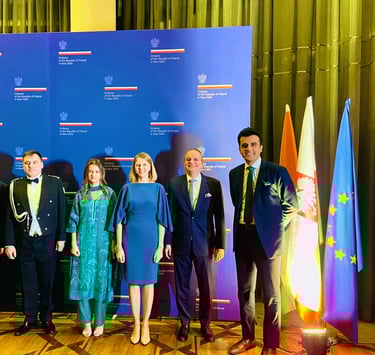 President of Chamber India Mr. Abhinav Balyan with the Ambassador of Poland