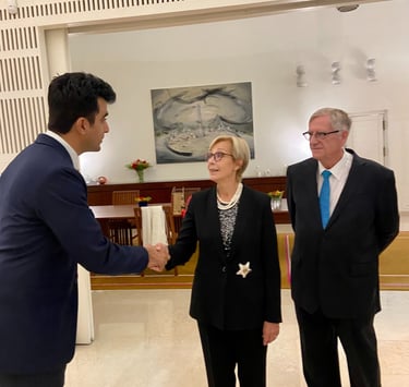 President of Chamber India Mr. Abhinav Balyan at the National Day of Finland