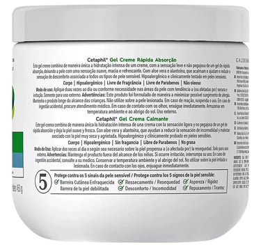 Gel Creme Hidratante Corporal para Pele Sensível Cetaphil 453g