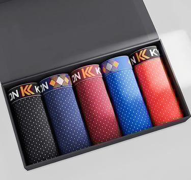 Kit 5 Cuecas Box Boxer Dry Fit Masculina