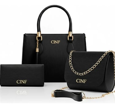 Kit Com 3 Peças Bolsas Feminina 