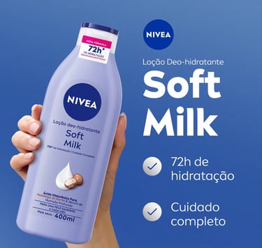 NIVEA Loção Deo-Hidratante Soft Milk 400ml