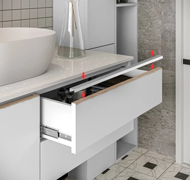 Protetor Umidade Salva Armário Gaveta 100cm Em Alumínio 15mm