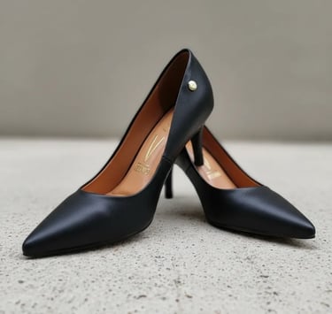 Scarpin Vizzano Sapato Salto Médio Bico Fino Social Original