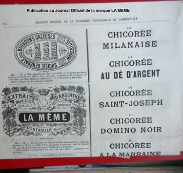 publication au JO de la marque la meme absinthe georges lanquetin