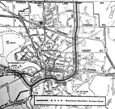 Brantford Southern Access Route 1966