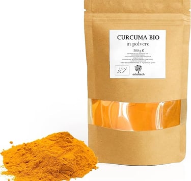 Erbotech curcuma biologica in polvere