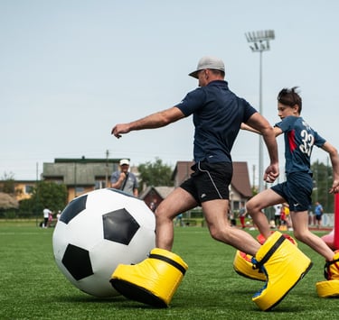 didbaciu futbolas aktyvi pramoga