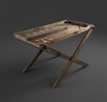 medinis stalo zaidimas rikosetas