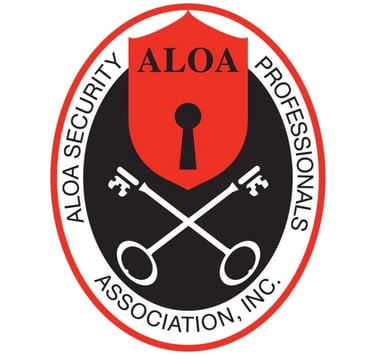Associated Locksmiths of America ALOA membership badge
