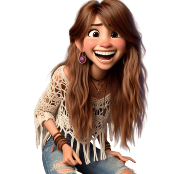 a cartoon girl with a very cute face martin pe coach