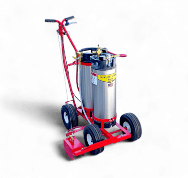 Model 250 air pressure tank parking lot paint striping machine for painting lines on parking lots