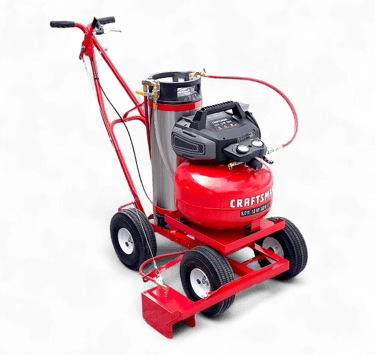 Model 250 electric compressor parking lot paint striping machine for painting lines on parking lots