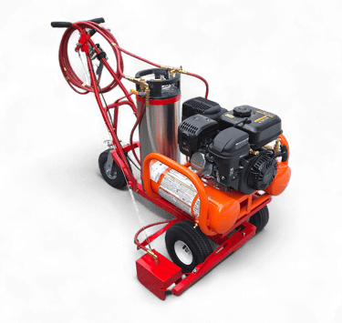 Model t2000 gas powered parking lot paint striping machine for painting lines on parking lots