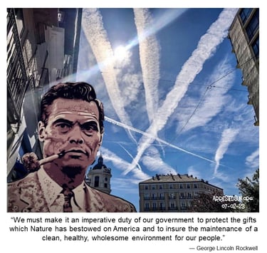 Arrested Sun Geoengineering Awareness Memes - George Lincoln Rockwell