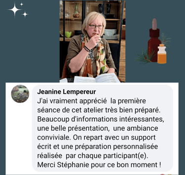 avis atelier huiles essentielles cosmétiques naturels