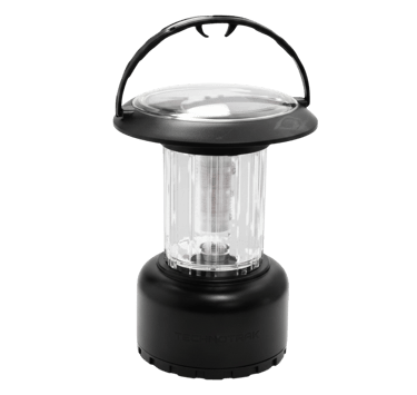 Recharged by solar panels under sunlight. Up to 10 hours of light when dark