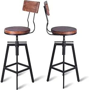 Industrial-Style Bar Chairs Perfect for Modern Kitchen Seating