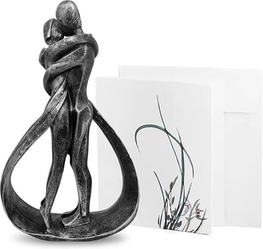 Modern Metal Sculpture for Industrial Bedroom Shelf