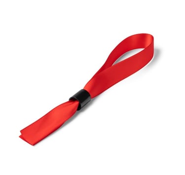 Pulsera ajustable de poliéster con cierre de seguridad no retornable