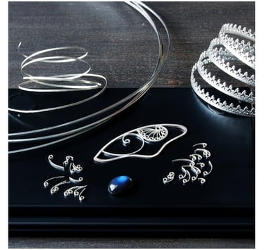 Filigree butterfly pendant making process