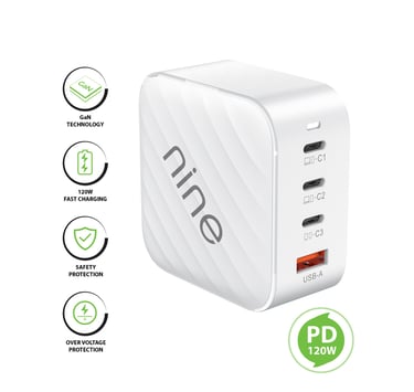 NINE PD120W GaN Charger