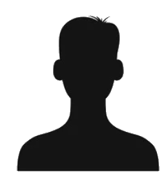 a simple black icon of a person