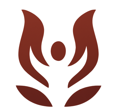 Rood logo-symbool dat relatie en connectie symboliseert.