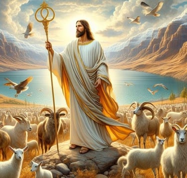 Jesus and his sheep