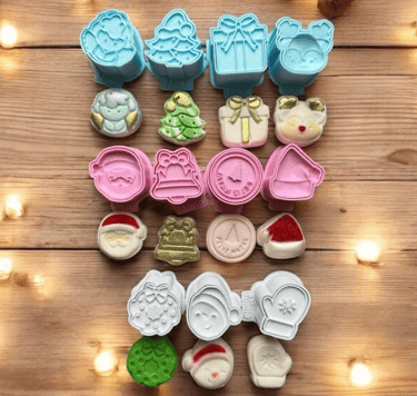 modelador de docinhos em formatos natalinos