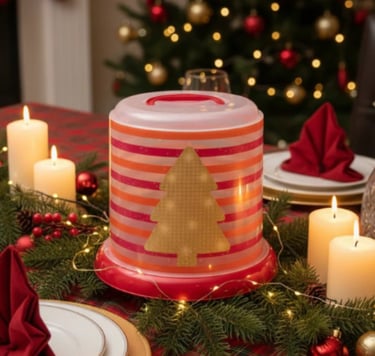 Porta Panetone Chocotone Natal Festas Plástico Plasútil