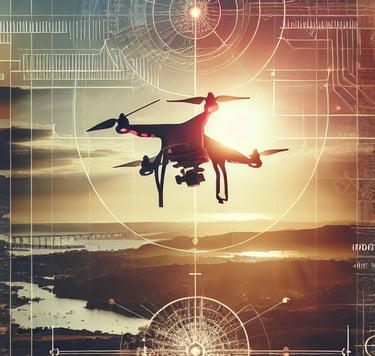 Dronekuvaus, kuvituskuva