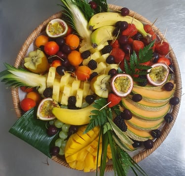 Corbeilles de fruits frais