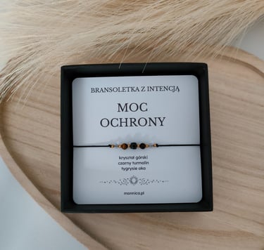 Bransoletki z intencją na jedwabnej nici - sklep Monnica