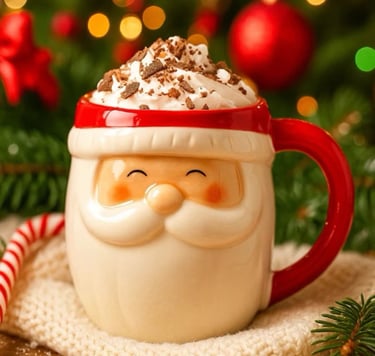 caneca de papai noel