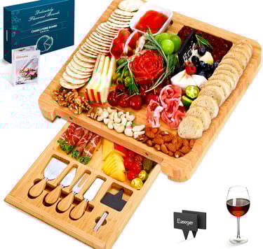 Serving platter board