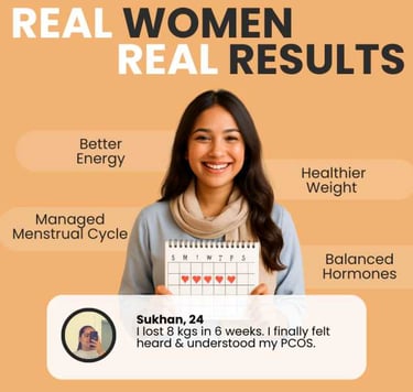 women with balanced hormones and managed pcod
