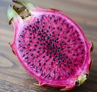 Arrangement of assorted pitahaya fruit packs ready for delivery