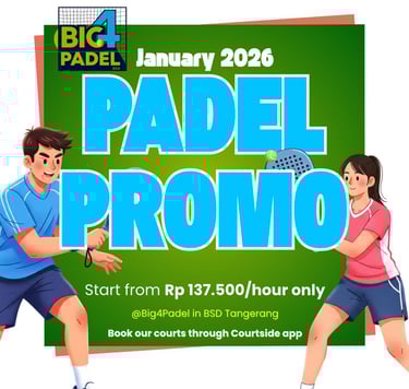 promosi harga padel januari 2026