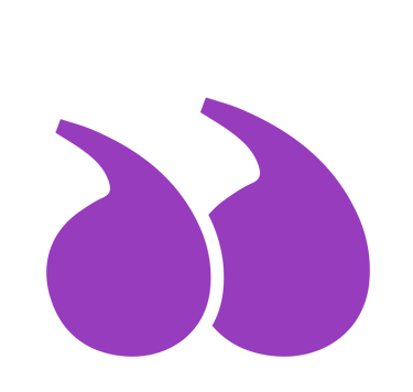 ponctuation fermé violet