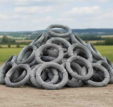 “Bulk export packing of aluminium wire rods in coils for international shipment”