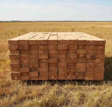 100x100 mm eucalyptus pallet stringers in 2400 mm length for heavy duty industrial export pallets