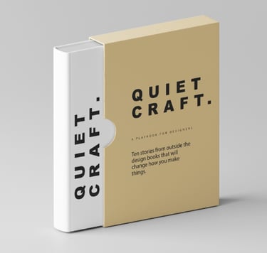 Quiet Craft book for UIUX designer