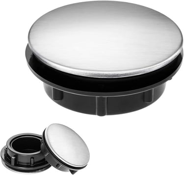 a round metal lid lid with a metal lid