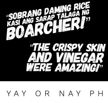 delicious food review of boarcher cebu lechon house