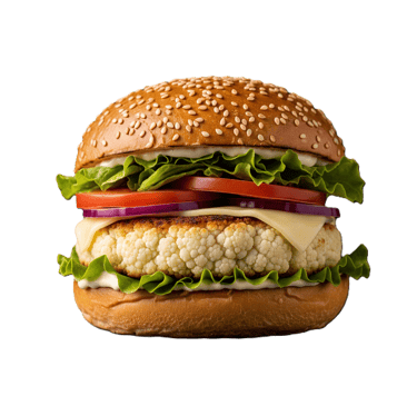 Cauliflower Burger from PremiYum Foods!