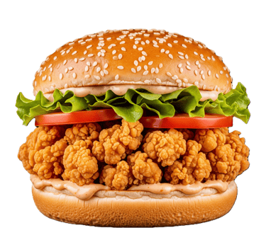 Chicken Popcorn Burger from PremiYum Foods!